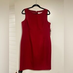 NWT - Red Sleeveless Sheath Dress, 12